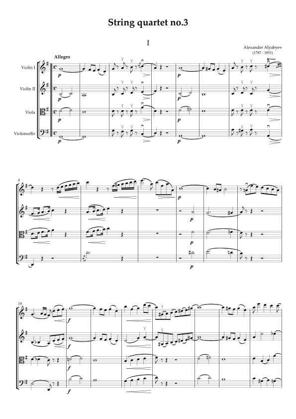 String quartet no.3