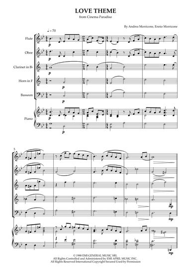 Love Theme (tema D'amore) (arr. Karen Gueiros)