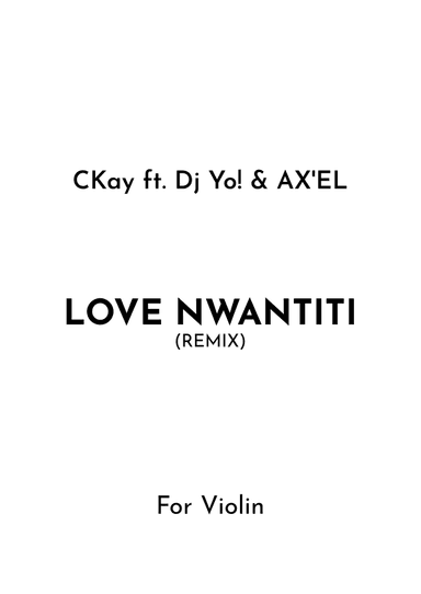 Love Nwantiti (remix) (arr. Jireh J.)