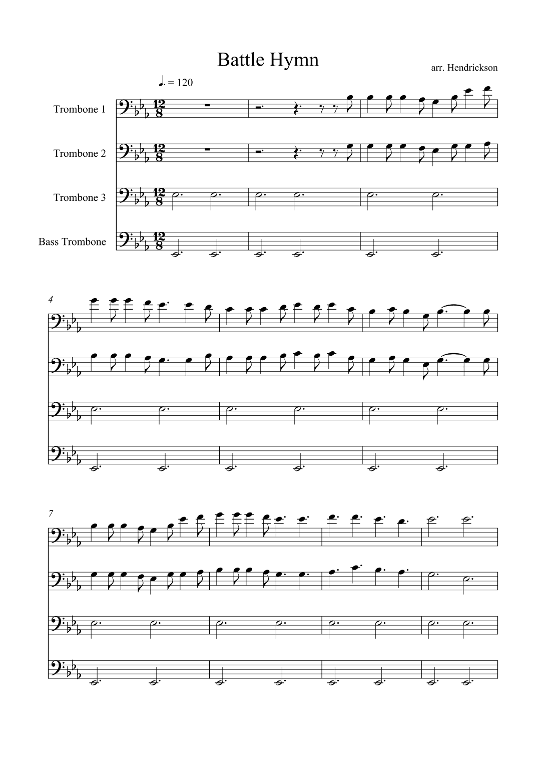 Battle Hymn of the Republic (arr. Rob Hendrickson)