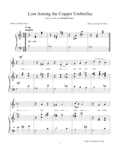 Lost Among the Copper Umbrellas (C Major)