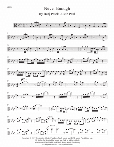 Never Enough (arr. Kevin Busse)