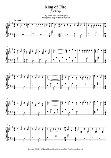 Ring Of Fire (arr. Sally Beaumont)