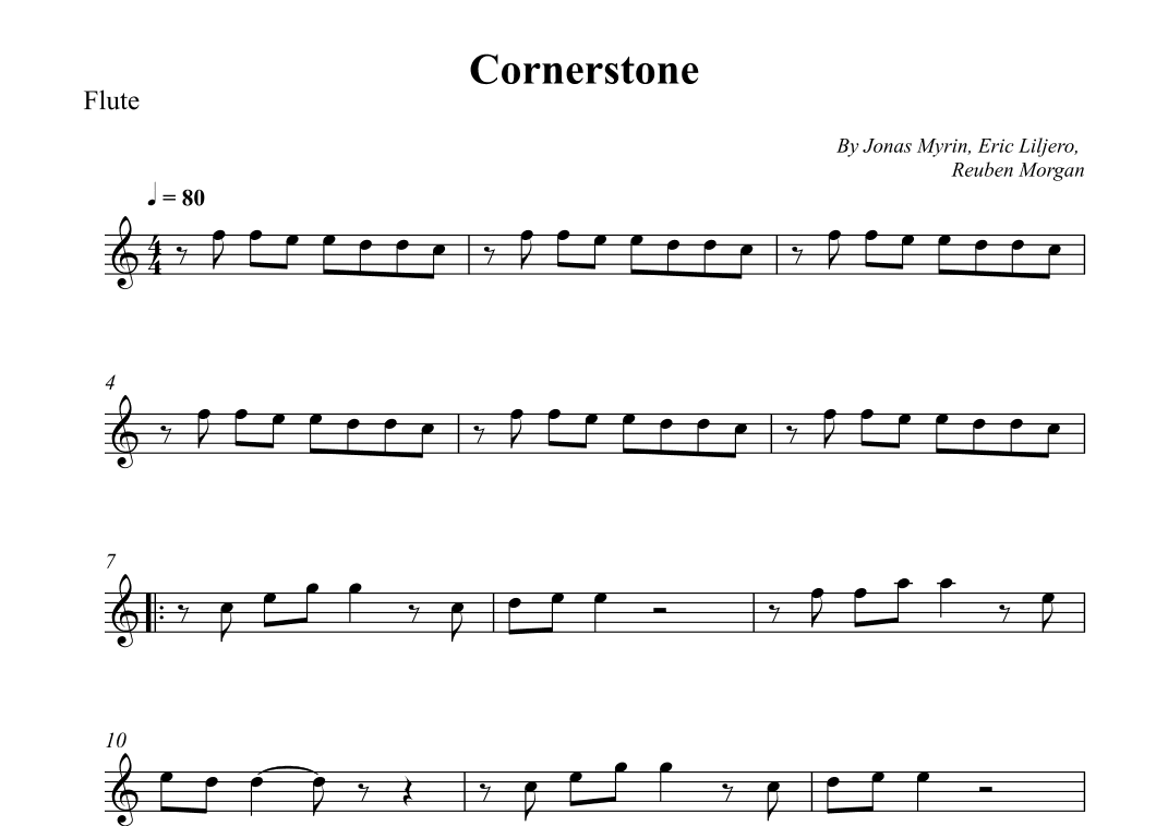 Cornerstone (arr. Wesley S. SIlva)