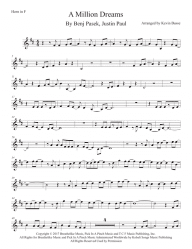 A Million Dreams (arr. Kevin Busse)