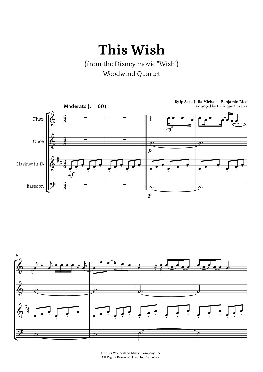 This Wish (arr. Henrique Oliveira)