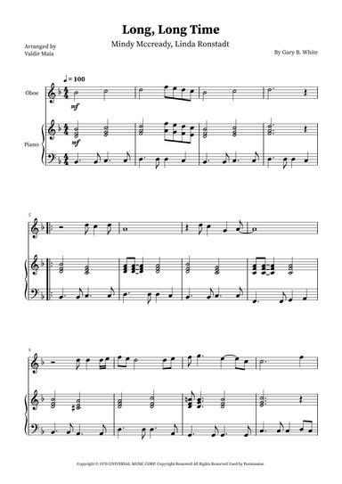 Long Long Time (arr. Valdir Maia)