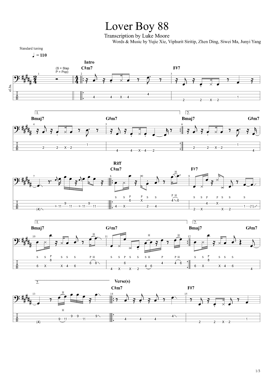 Lover Boy 88 (arr. Luke Moore)