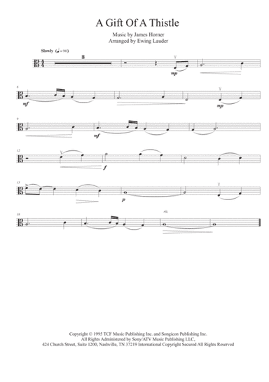 A Gift Of A Thistle (arr. Ewing Lauder)