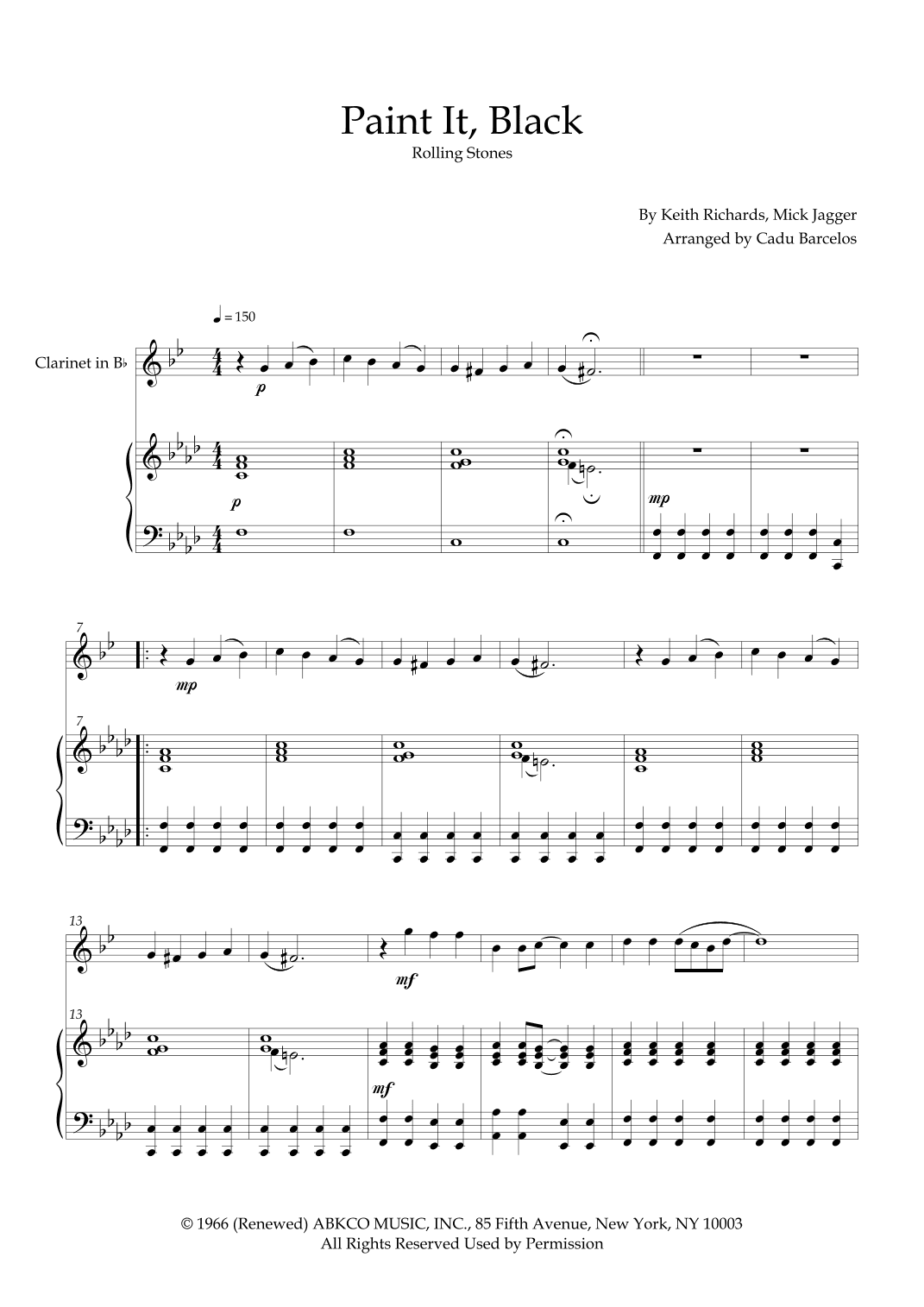 Paint It, Black (arr. Cadu Barcelos)
