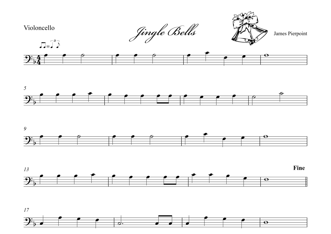 Jingle Bells - Cello (arr. Albrecht Kuch-Weidenbrück)