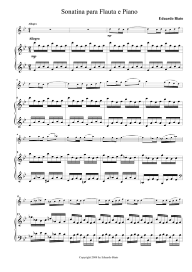 Sonatina para flauta e piano