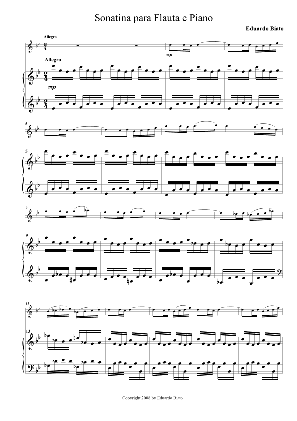 Sonatina para flauta e piano