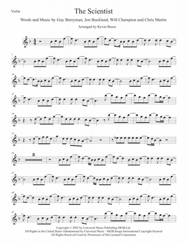 The Scientist (arr. Kevin Busse)