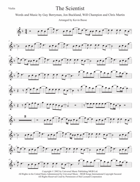 The Scientist (arr. Kevin Busse)
