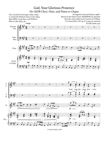 God, Your Glorious Presence (arr. Konrad Harley)