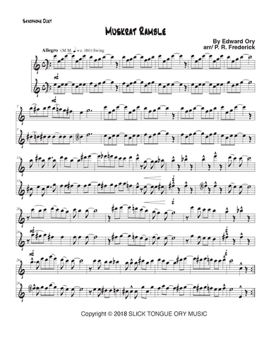 Muskrat Ramble (instrumental) (arr. P. R. Frederick)