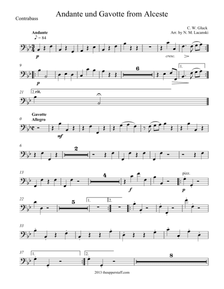 Andante and Gavotte from Alceste (arr. Nick Lacanski)