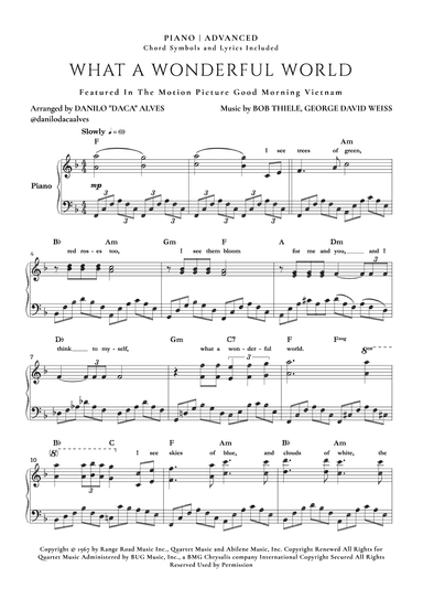 What A Wonderful World (arr. Danilo "Daca" Alves)