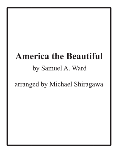 America the Beautiful - Horn in F (arr. Michael Shiragawa)