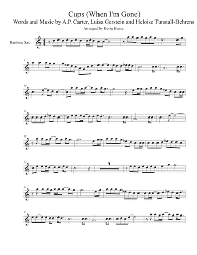 Cups (When I'm Gone) (arr. Kevin Busse)