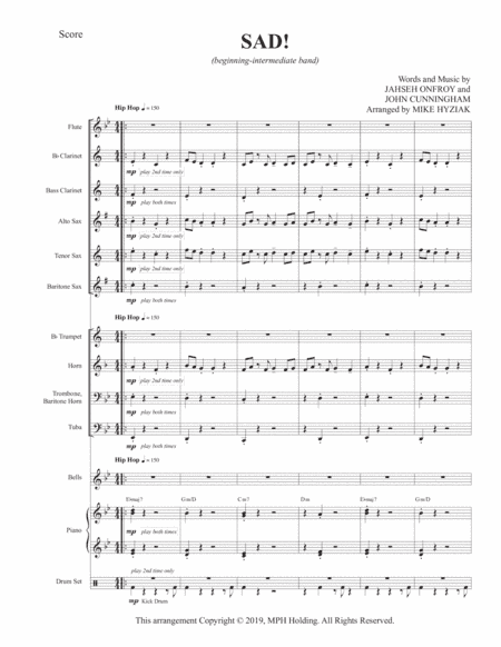 Sad! (arr. Mike Hyziak)