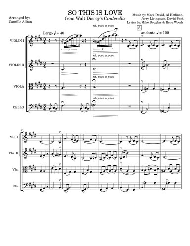 So This Is Love (arr. Camille Allton)