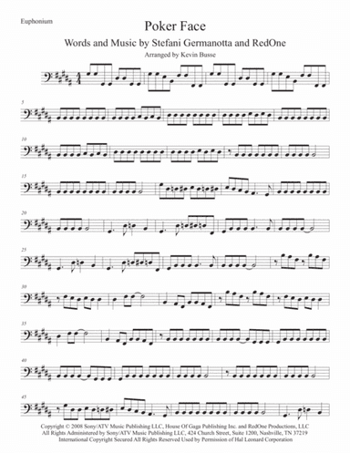 Poker Face (arr. Kevin Busse)