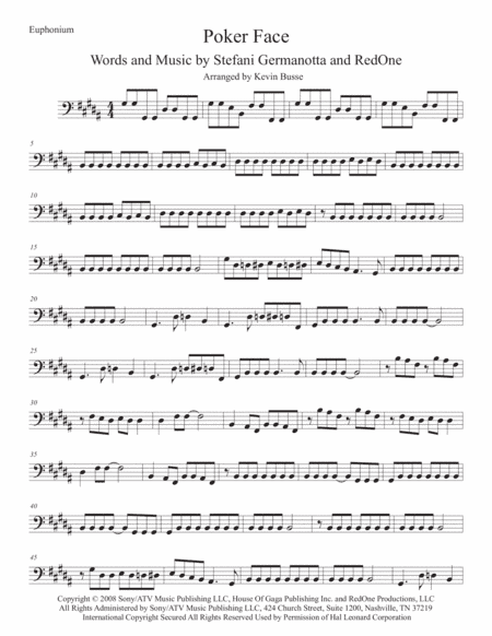 Poker Face (arr. Kevin Busse)