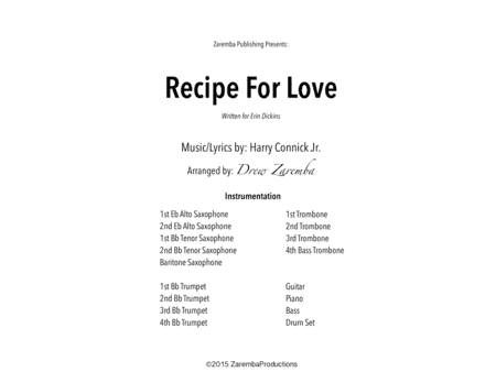 Recipe For Love (arr. Drew Zaremba)