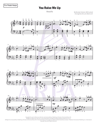 You Raise Me Up (arr. Yee Lam (Elam) LAI)