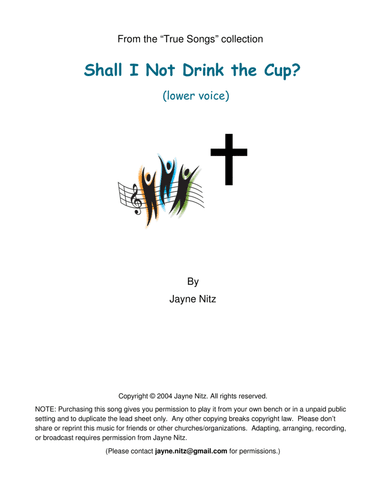 Shall I Not Drink the Cup? (low voice)