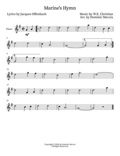 Marine's Hymn (arr. Dominic Meccia)