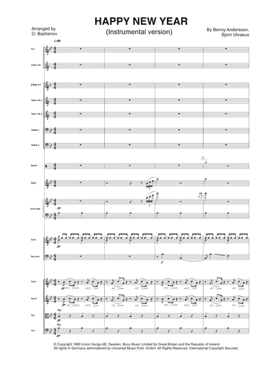 Happy New Year (arr. arrange by Oleksiy Bazhenov)