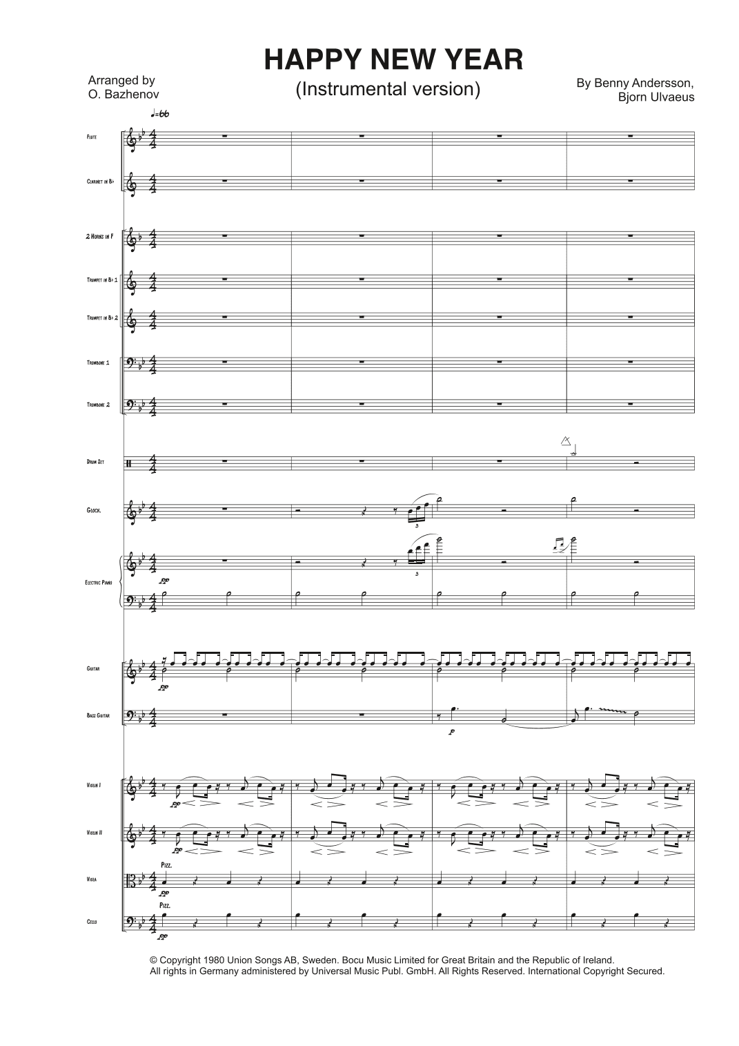 Happy New Year (arr. arrange by Oleksiy Bazhenov)