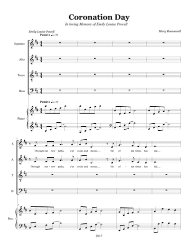 Coronation Day (SATB with Piano Accompaniment)