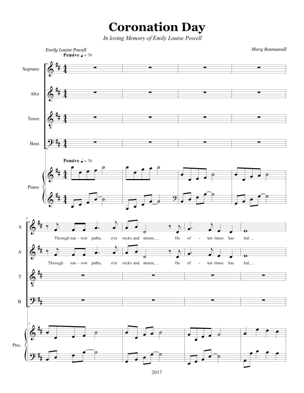 Coronation Day (SATB with Piano Accompaniment)