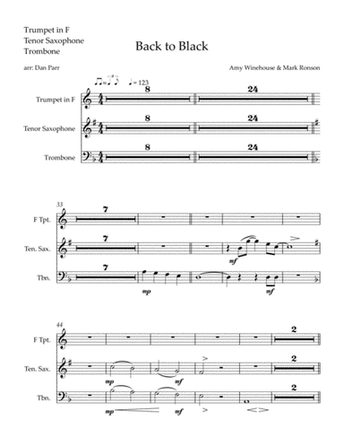 Back To Black (arr. Dan Parr)