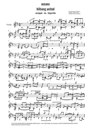 Oceans (where Feet May Fail) (arr. by Ezequiel zeferino edição)