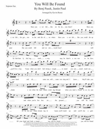 You Will Be Found (arr. Kevin Busse)