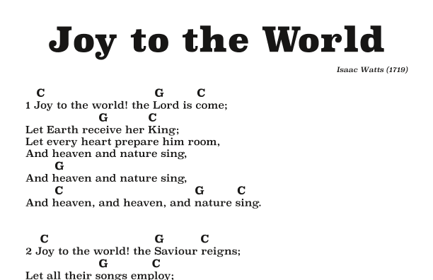 Joy to the World (arr. Dean Wiers-Windemuller)