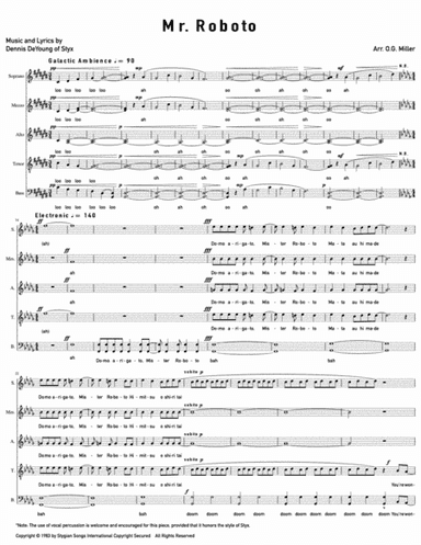 Mr. Roboto (arr. O.G. Miller)