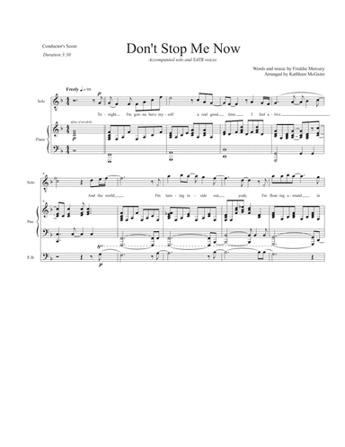 Don't Stop Me Now (arr. Kathleen McGuire)