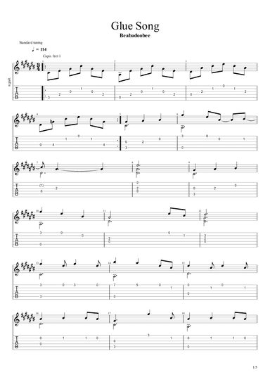 Glue Song (arr. Maxwell Morrison)