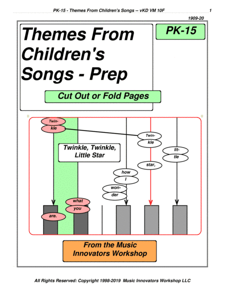 PK-15 - Themes From Children's Songs - Prep (arr. Music Innovators Workshop)
