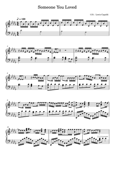 Someone You Loved (arr. Lewis Capaldi)