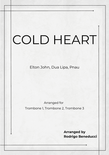 Cold Heart (pnau Remix) (arr. RODRIGO BENEDUCCI)