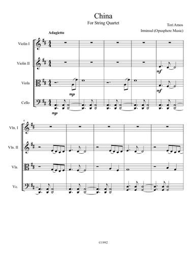China (arr. Irminsul (Opusphere Music))