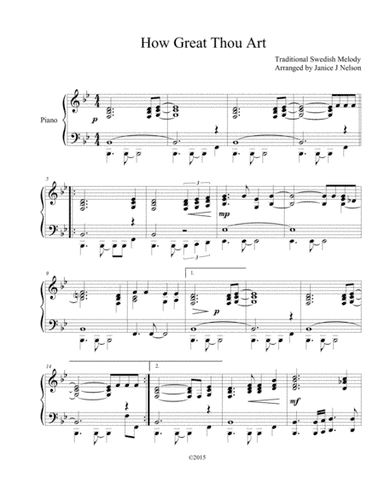 How Great Thou Art (arr. Janice J Nelson)