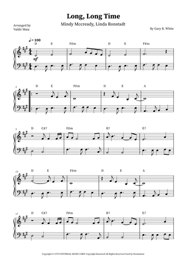 Long Long Time (arr. Valdir Maia)